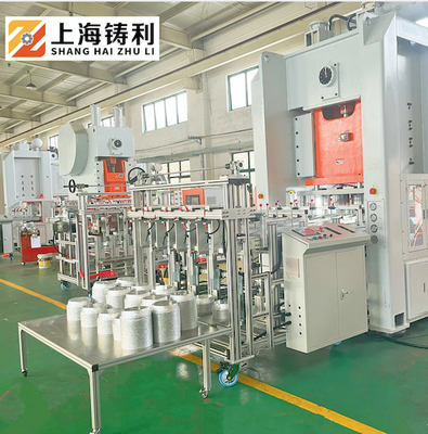 68 Strokes/Min Aluminum Food Container Punching Machine 240mm Aluminium Foil Bag Making Machine Price